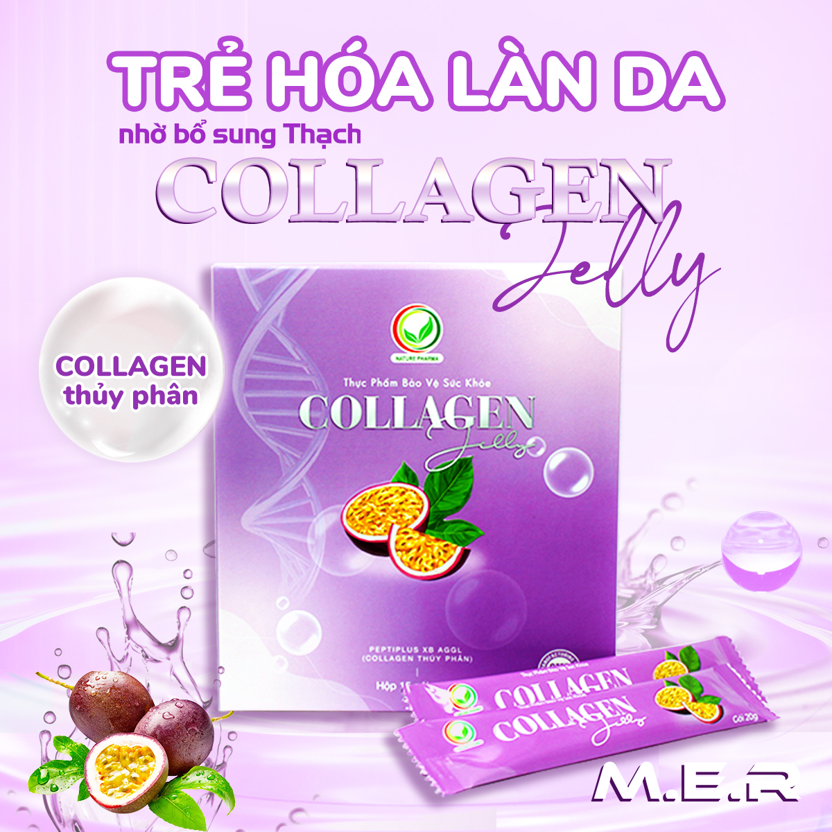 TRẺ HÓA LÀN DA NHỜ BỔ SUNG THẠCH COLLAGEN JELLY