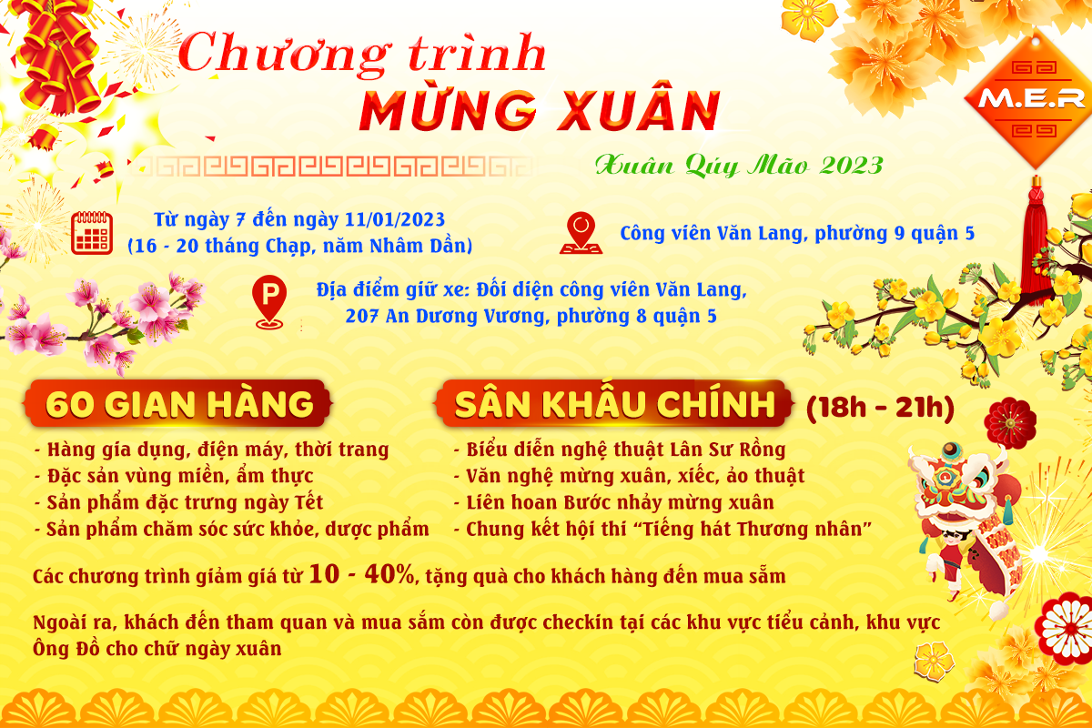 CHƯƠNG TRÌNH MỪNG XUÂN - XUÂN QUÝ MÃO 2023