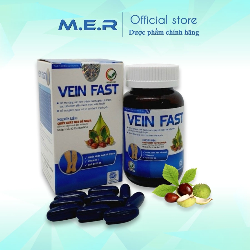 Vein Fast - Viên uống hỗ trợ điều trị giãn tĩnh mạch | M.E.R COMPANY LIMITED