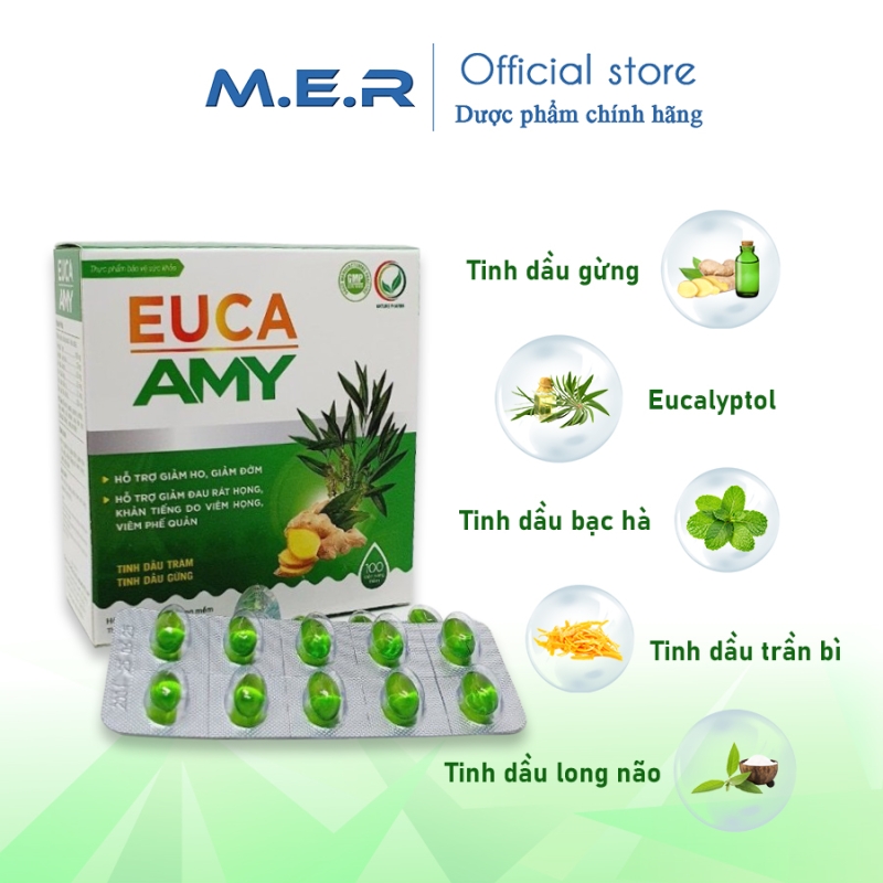 Viên uống Euca Amy hỗ trợ giảm ho | M.E.R COMPANY LIMITED