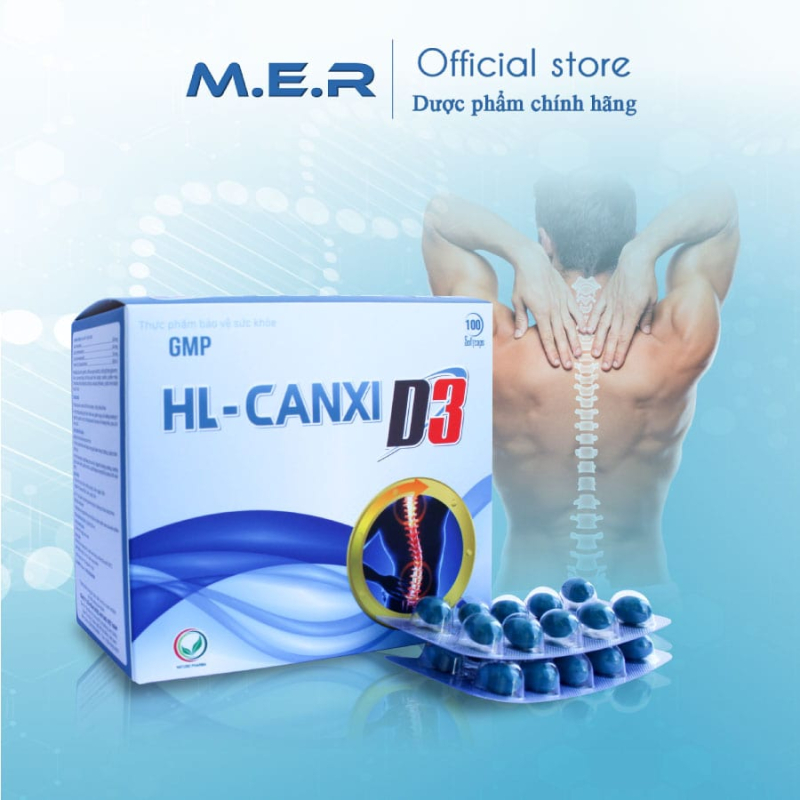 Viên uống HL - CANXI D3 bổ sung Canxi D3 ngừa loãng xương | M.E.R COMPANY LIMITED