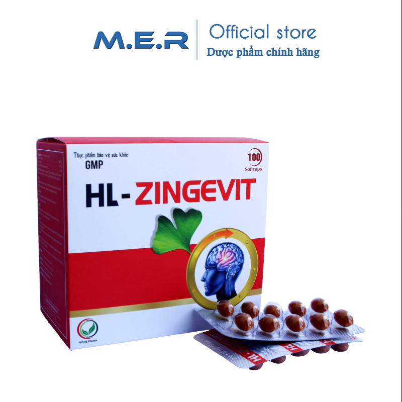 Viên uống HL-ZINGEVIT họat huyết dưỡng não | M.E.R COMPANY LIMITED