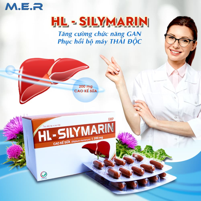 Viên uống HL - SILYMARIN tăng cường chức năng gan | M.E.R COMPANY LIMITED