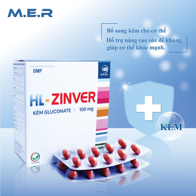 HL - ZINVER bổ sung kẽm cho cơ thể hiệu quả | M.E.R COMPANY LIMITED