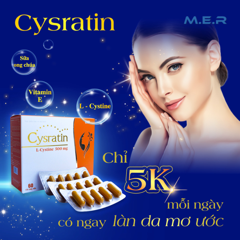 CYSRATIN viên uống đẹp da, tóc, móng | M.E.R COMPANY LIMITED