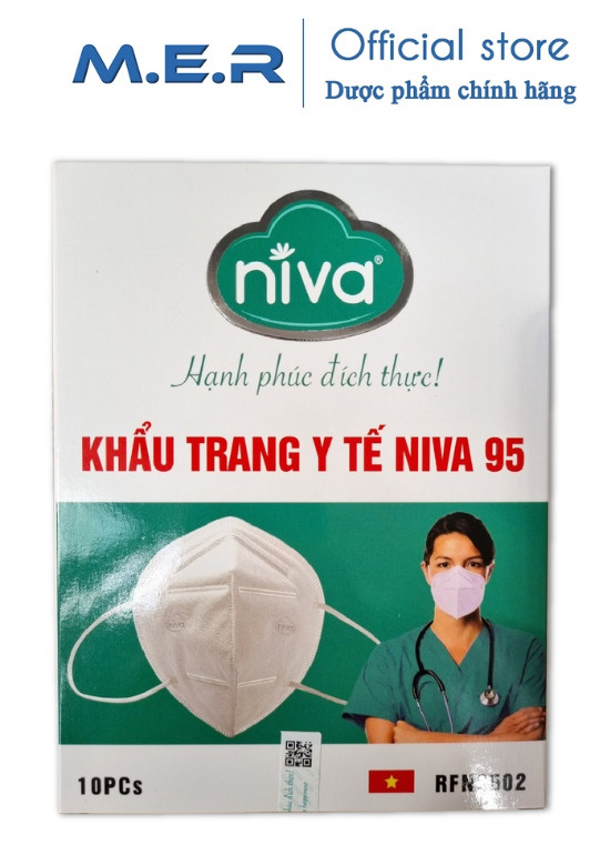 Khẩu trang Niva N95 - Hộp 10 cái | M.E.R COMPANY LIMITED