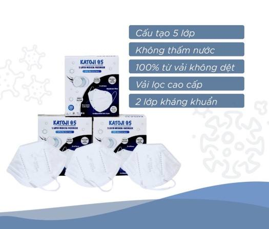 Khẩu trang y tế N95 Katoji - Hộp 20 cái | M.E.R COMPANY LIMITED