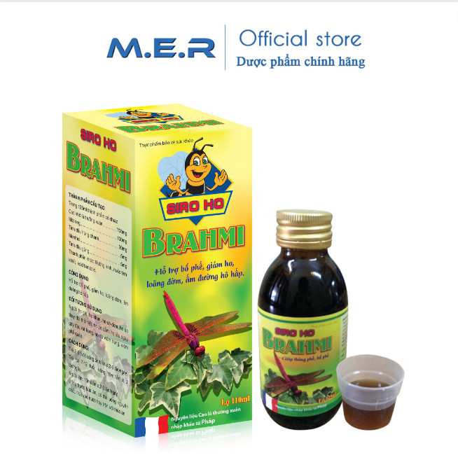 Siro ho thảo dược Brahmi ( Chai 100ml ) - bổ phế, giảm ho | M.E.R COMPANY LIMITED