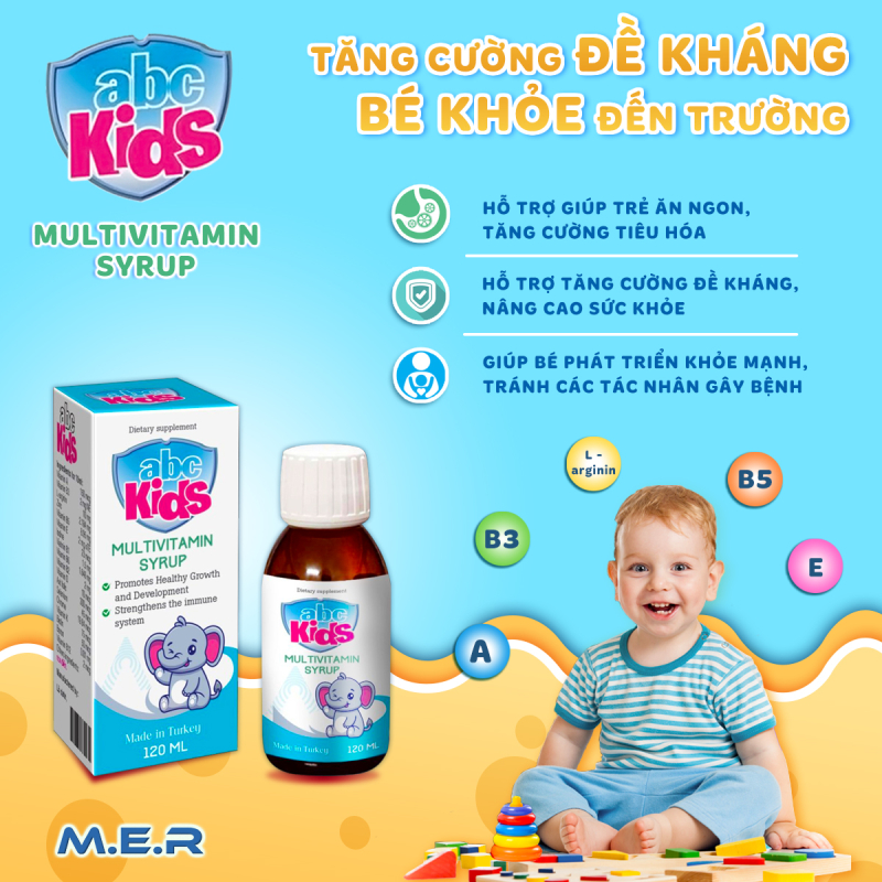 Siro Vitamin ABC Kids - bổ sung vitamin và khoáng chất | M.E.R COMPANY LIMITED