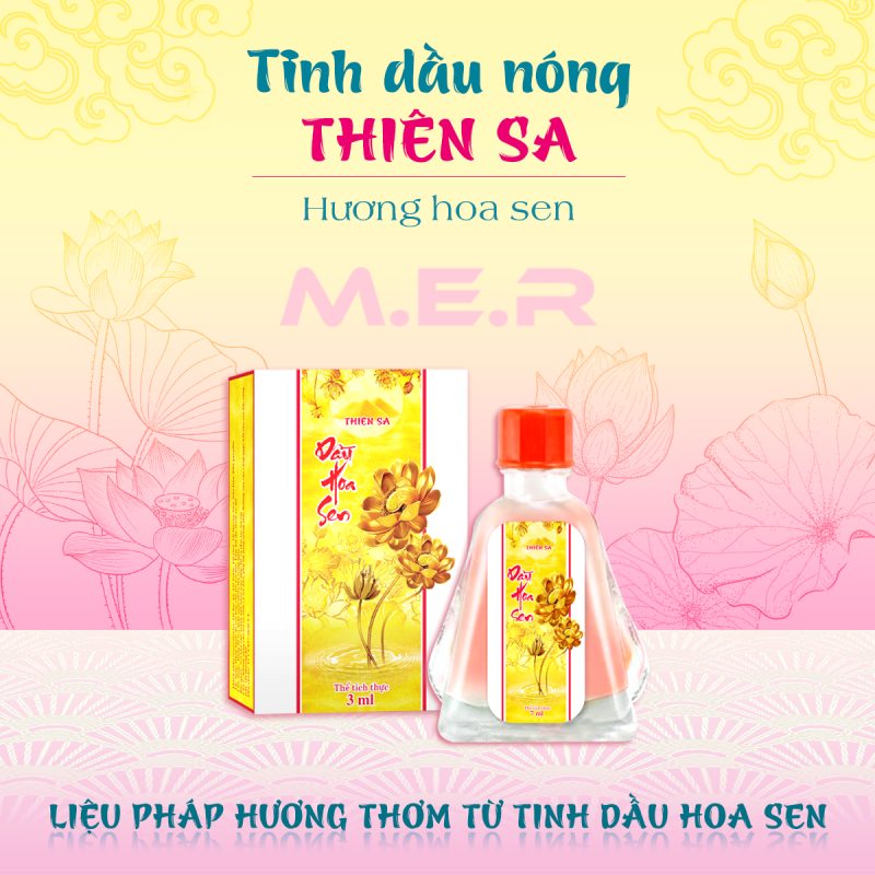 Tinh dầu nóng Thiên Sa - hương hoa sen ( Chai 7ml ) | M.E.R COMPANY LIMITED