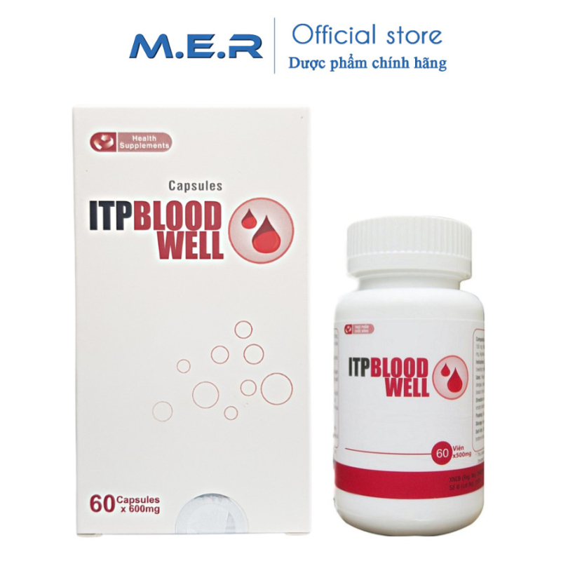 Viên uống ITP Bloodwell giúp cầm máu, lương huyết, hỗ trợ tốt cho người giảm tiểu cầu | M.E.R COMPANY LIMITED